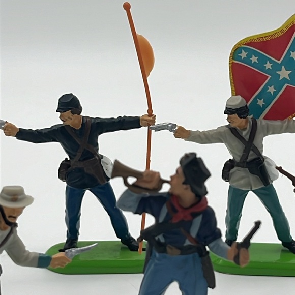 Britain's LTD DEETAIL Confederate Figurines Lot (10 Figurine Pieces) - Picture 16 of 16